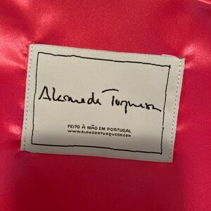 Designer handmade satin dust bag from Portuguese brand Almeida Turquesa
